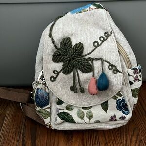 Small Embroidered Backpack
